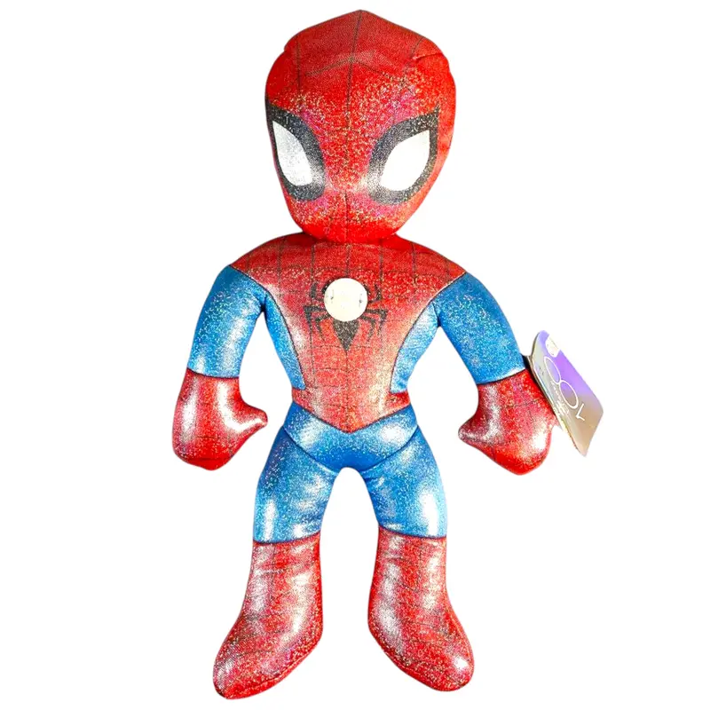 Peluche SPIDER-MAN Marvel 100 TH Cromato con Suono 38 cm