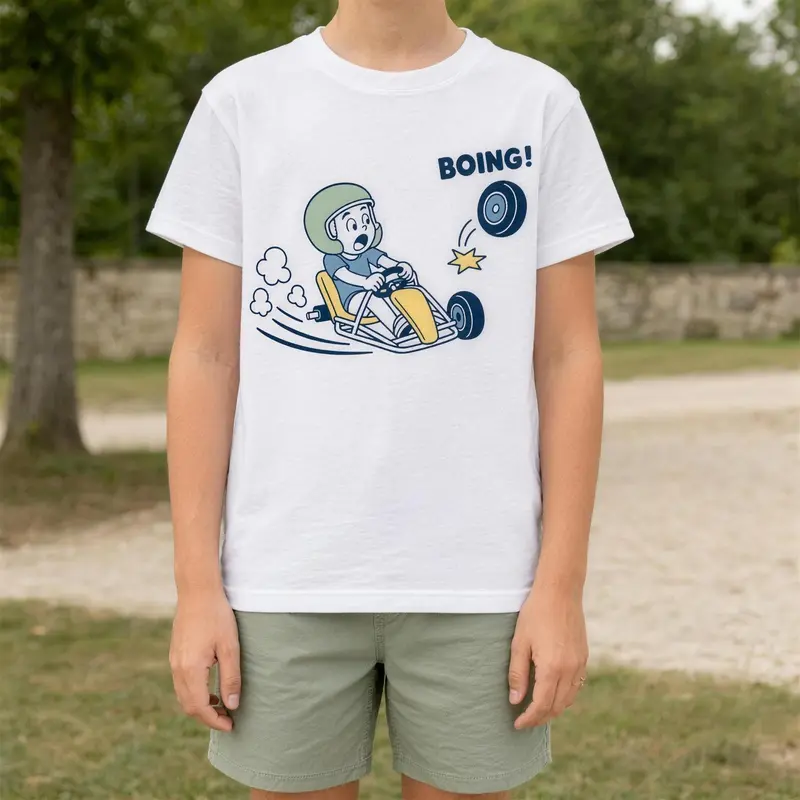 Personalisiertes Kinder-T-Shirt mit Abenteuer-Motiv – 3 Motive zur Wahl