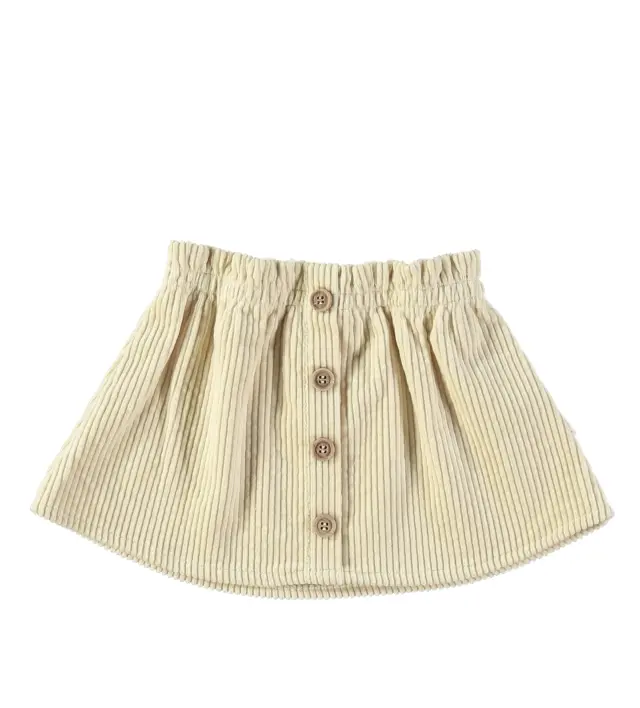 Petit Indi - gonna velluto beige