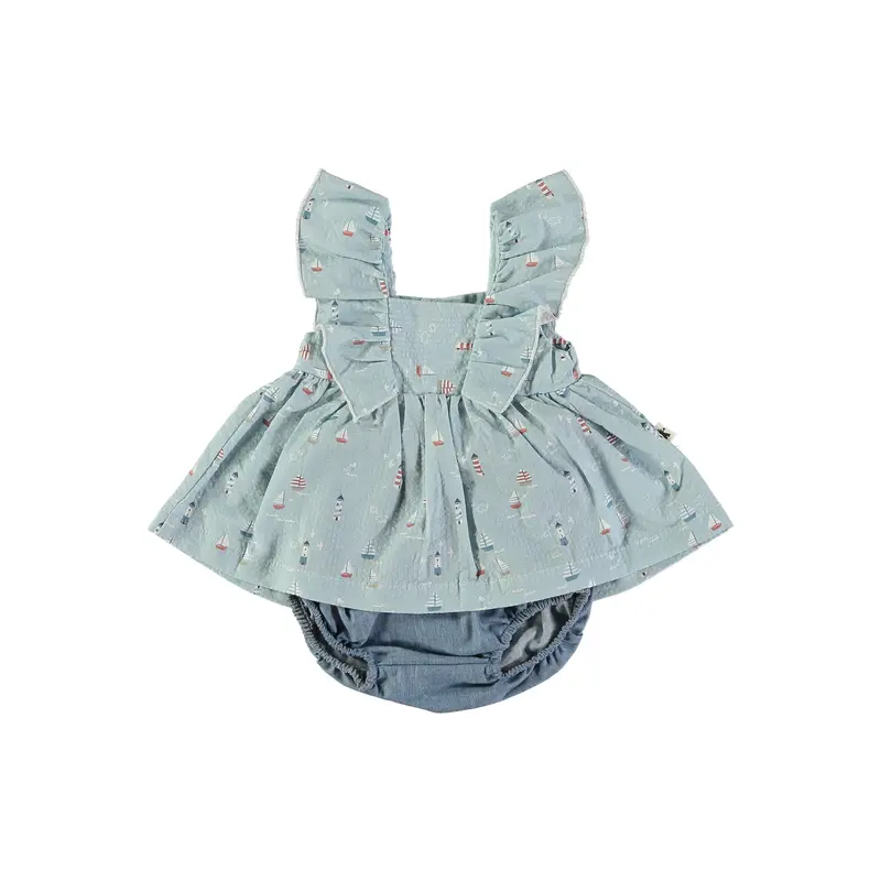 Petit Indi - set blusa e culotte faro