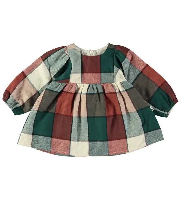 Petit Indi - vestito caldo cotone quadri