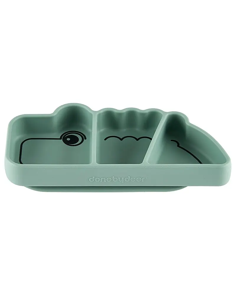 Piatto a Scomparti Anti-Scivolo Stick&Stay Croco
