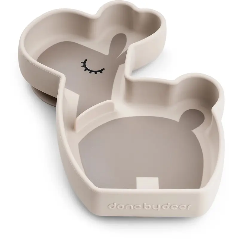 Piatto a scomparti Stick & Stay Lalee - Con ventosa in silicone alimentare