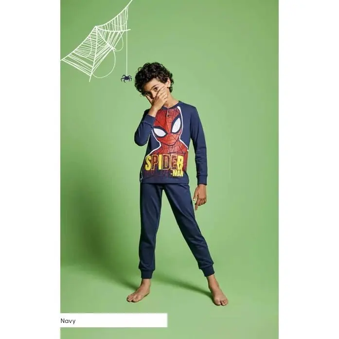 Pigiama Bambino Spiderman Spider-Man Marvel Lungo Cotone Jersey Sabor 7740