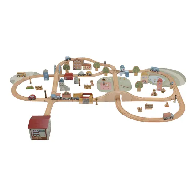 Pista del treno in legno – XL – train track