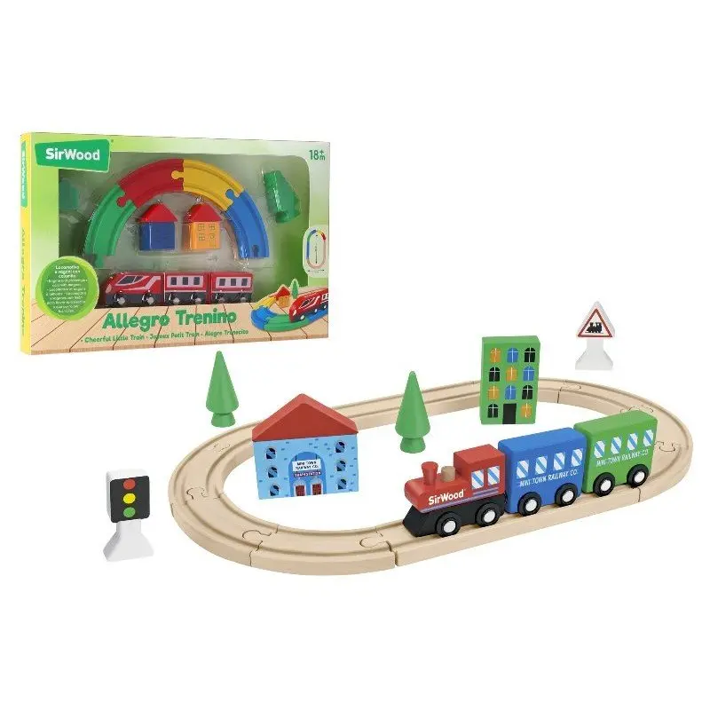 Pista Treno Magnetico In Legno 2 Ass SirWood Globo 42581