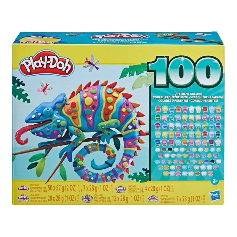 Play-Doh (PlayDoh) Wow 100 Vasetti assortita di Pasta modellabile HSBF46365L0