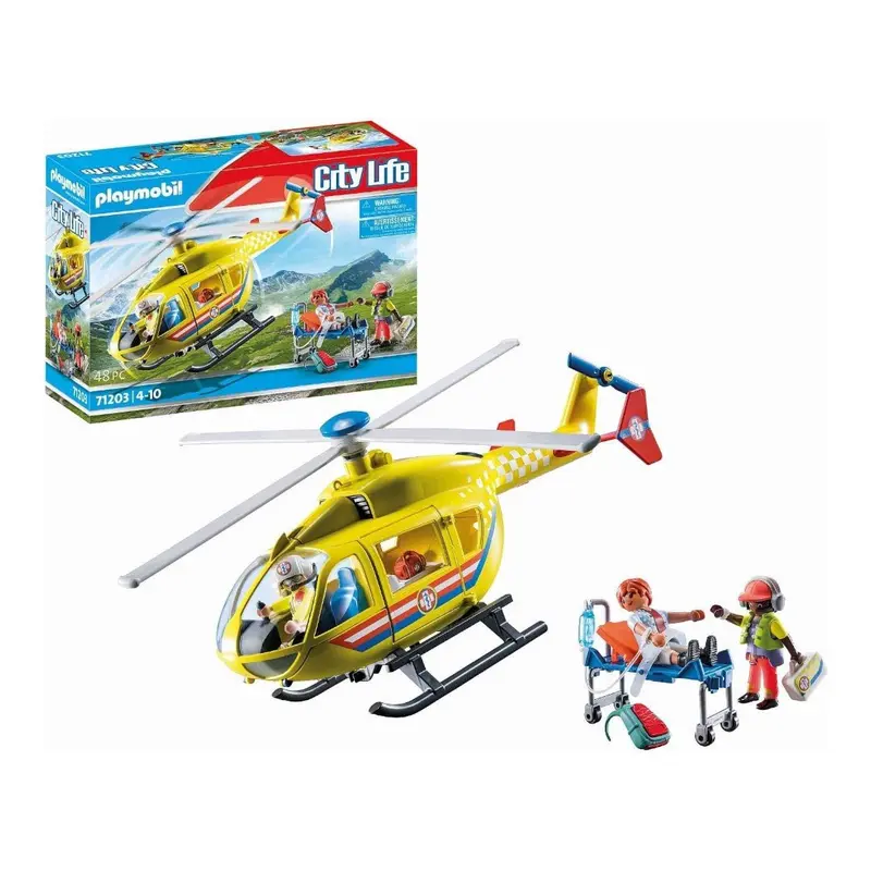 Playmobil City Life 71203 Elicottero di soccorso