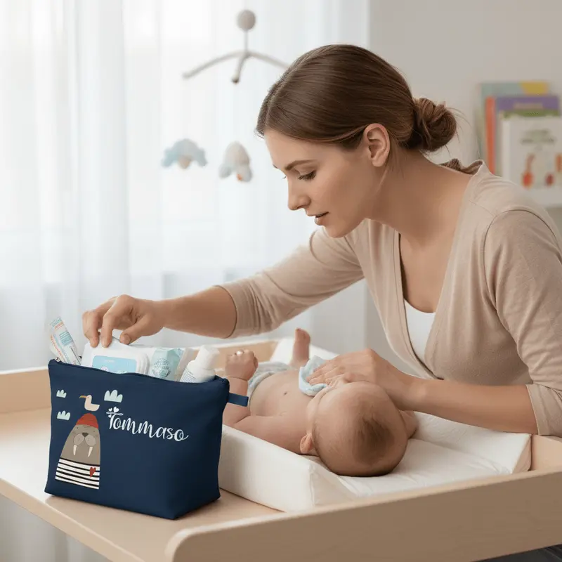 Pochette Neonato Personalizzata con Nome – Beauty Bambino Tricheco