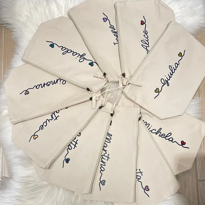 Pochette personalizzabile idea regalo Cuore Glitter