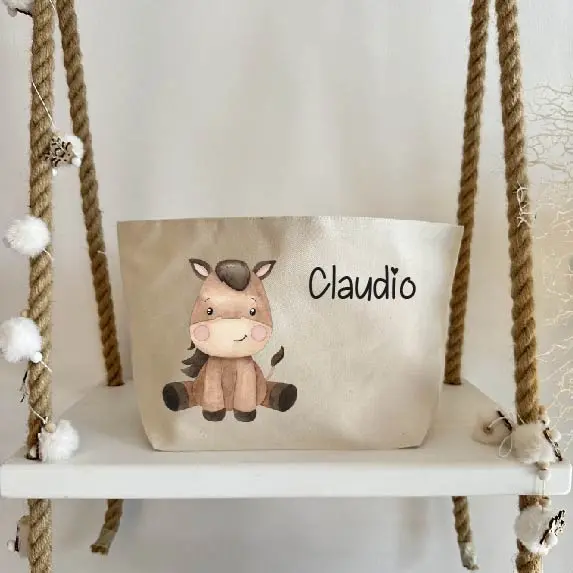 Porta Pannolini cremine personalizzato Baby Horse
