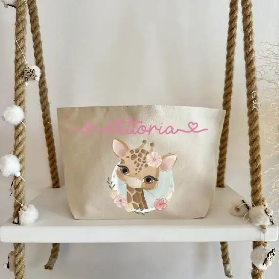 Porta Pannolini cremine personalizzato Giraffa