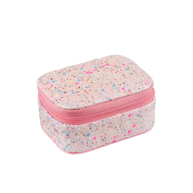 Portagioie Bambina Glitter Arcobaleno Rockahula – Rainbow Confetti Glitter Mini Jewellery Box