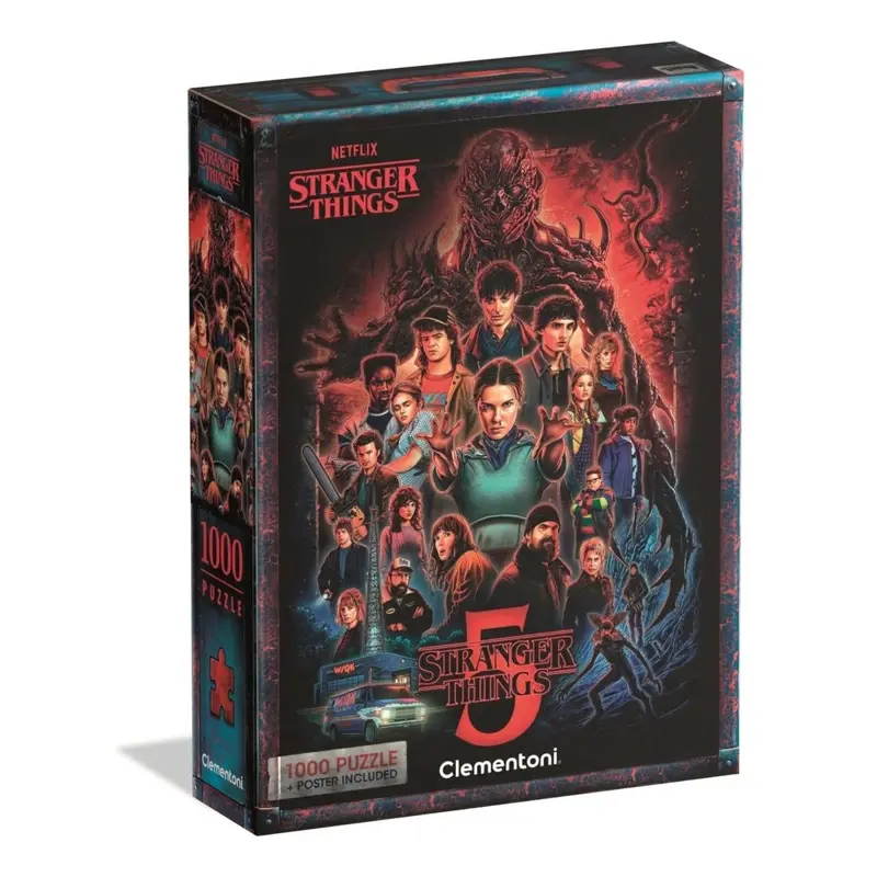 Puzzle 1000 Pezzi Stranger Things 5 Clementoni 37096