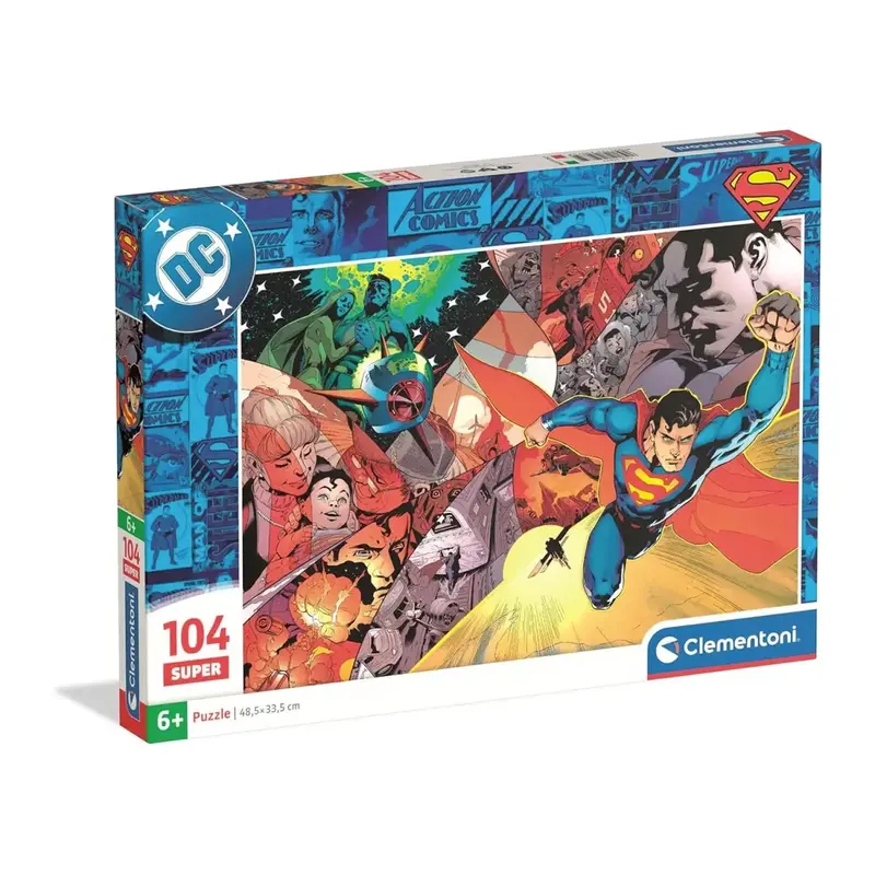 Puzzle 104 Pezzi Superman Clementoni 25075 Super Color