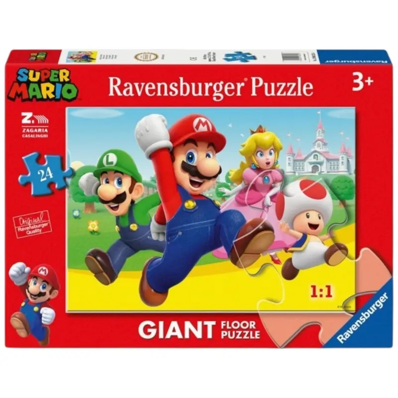 Puzzle 24 Pezzi Super Mario Giant Floor Ravensburger 12004325