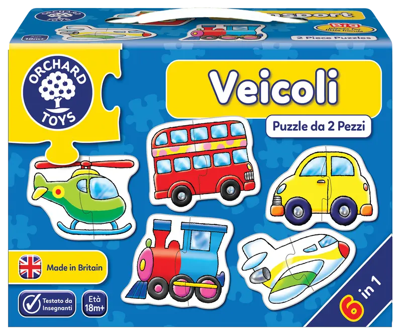 Puzzle da 2 pezzi Veicoli