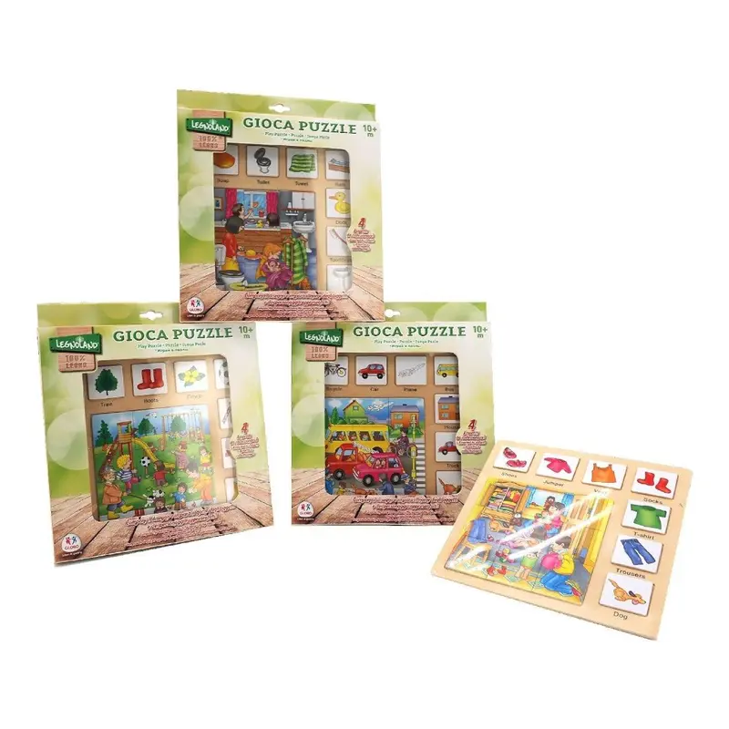 Puzzle in Legno 22,5 x 22,7 cm Globo 37698
