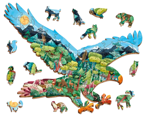 Puzzle in legno Foresta del Nord