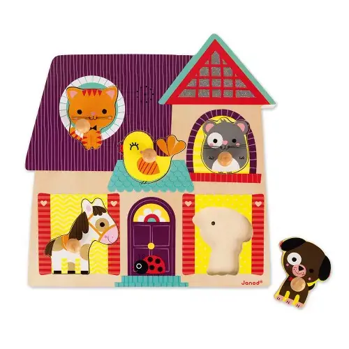 Puzzle Musicale I Miei Piccoli Amici 5 pezzi