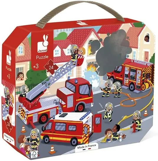 Puzzle per bambini - 24 pezzi - Pompieri