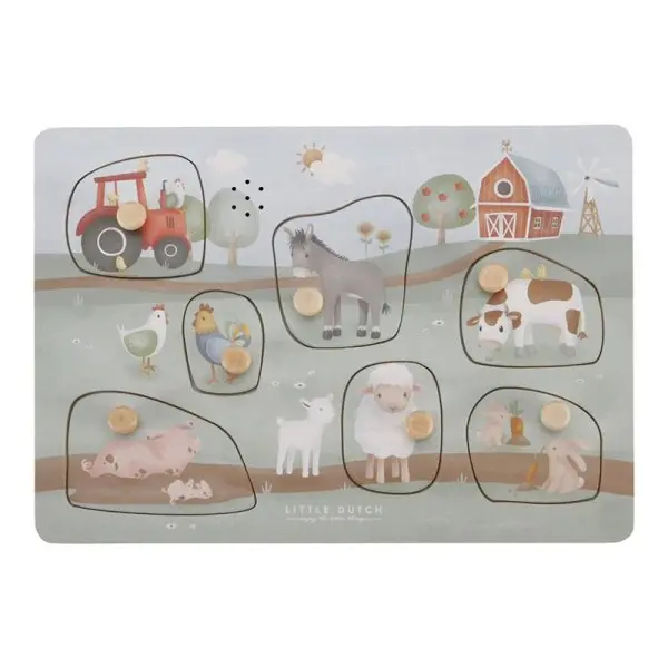 Puzzle sonoro in legno - Little Farm