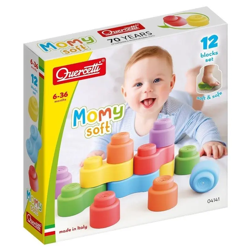 Quercetti Costruzioni Morbide Momy Soft 12 Pezzi 04141