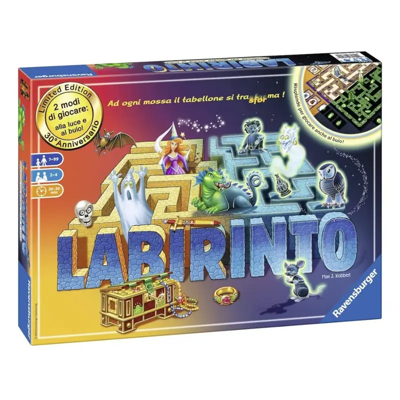 Ravensburger Labirinto Magico Glow in The Dark 2-4 Giocatori