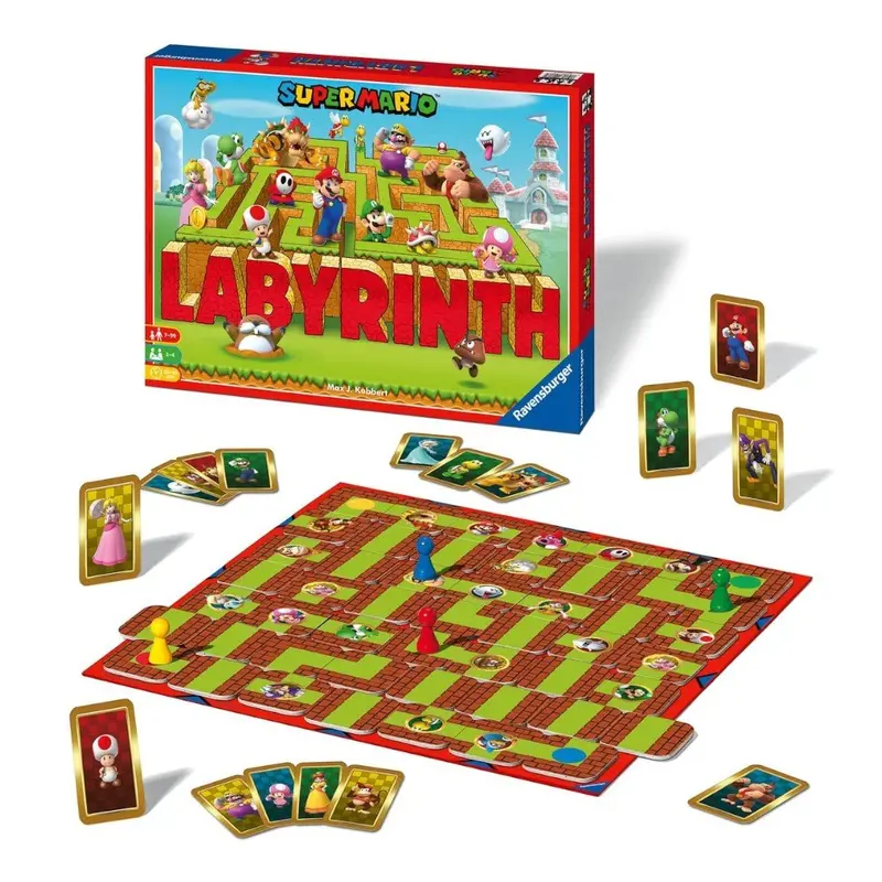 Ravensburger – Labyrinth Super Mario Gioco Da Tavolo Da 2 A 4 Giocatori 7+ Anni