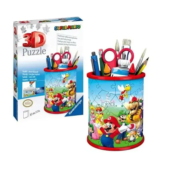 Ravensburger Puzzle 3D Portapenne Super Mario 57 Pezzi 11255