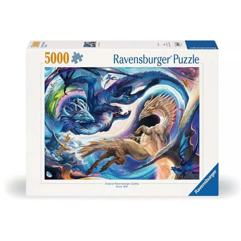 Ravensburger - Puzzle Drago Di Notte E Di Giorno 5000 PZ
