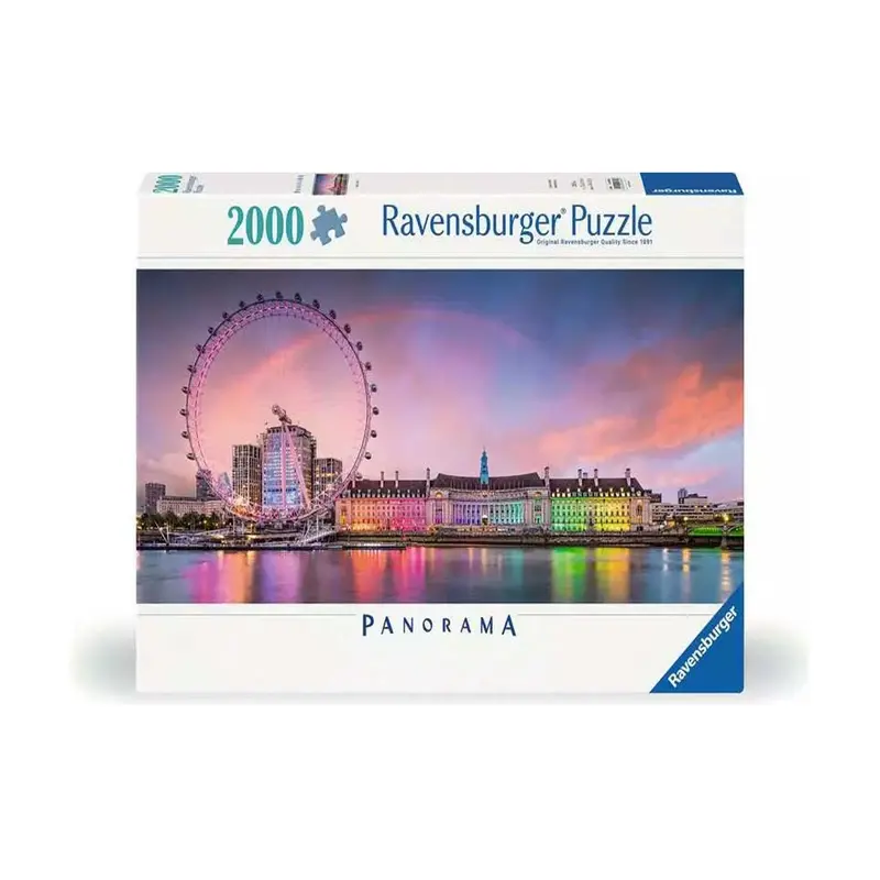 Ravensburger - Puzzle Panorama Londra Colorata 2000 PZ