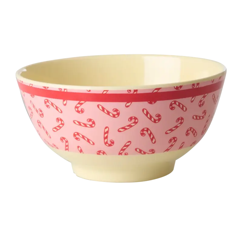 RICE – Ciotola in Melamina Candy Cane Rosa – 700 ml