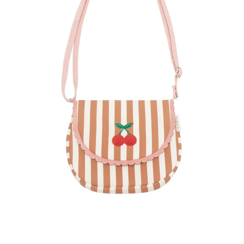 Rockahula - Borsa a righe con motivo a ciliegia