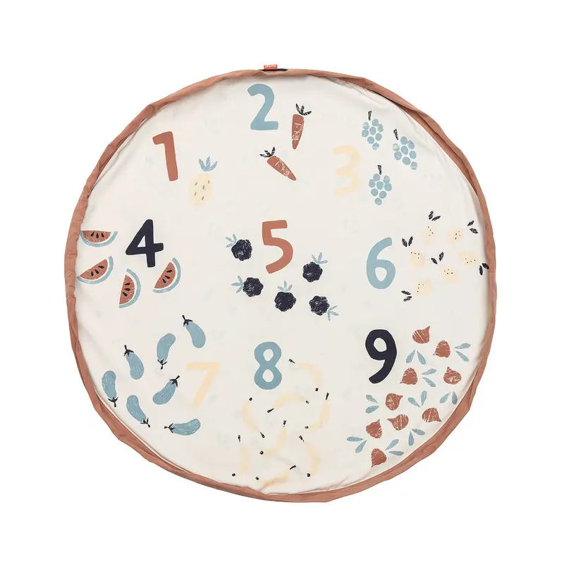 Sacco portagiochi e tappeto - Veggie Numbers