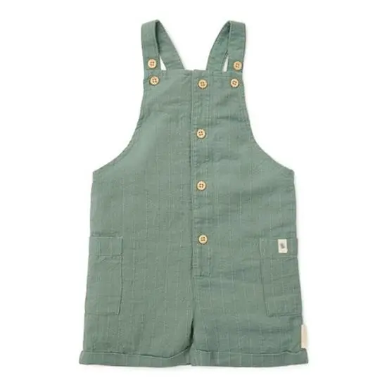 Salopette corta Verde Foresta - Little Dutch
