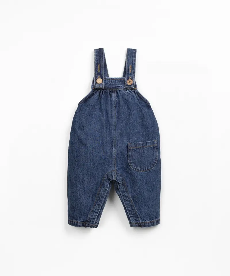 Salopette effeto denim - 100% Cotone
