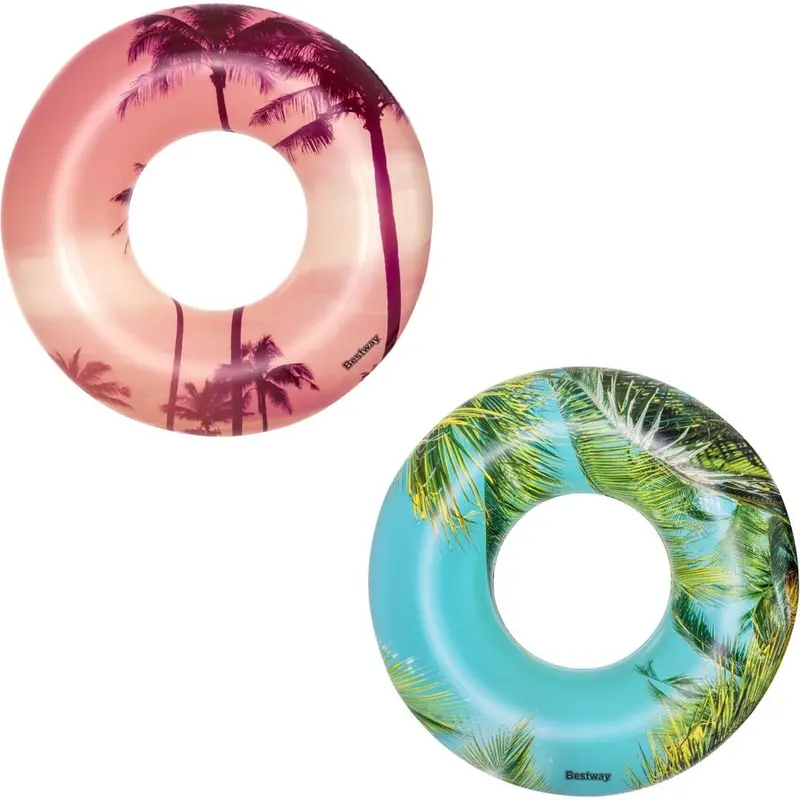 Salvagente Gonfiabile Tropicale Ø 119 cm Maniglie Bestway 36239