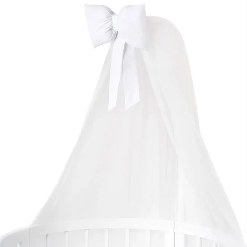 Saru - Zanzariera culla in tulle con fiocco di cotone