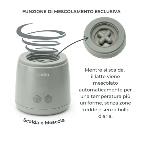 Scaldabiberon portatile univarsale Warm'n'Mix - Scalda e mescola