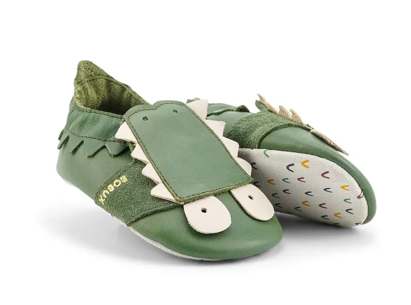 Scarpine Soft Sole Coccodrillo Olive