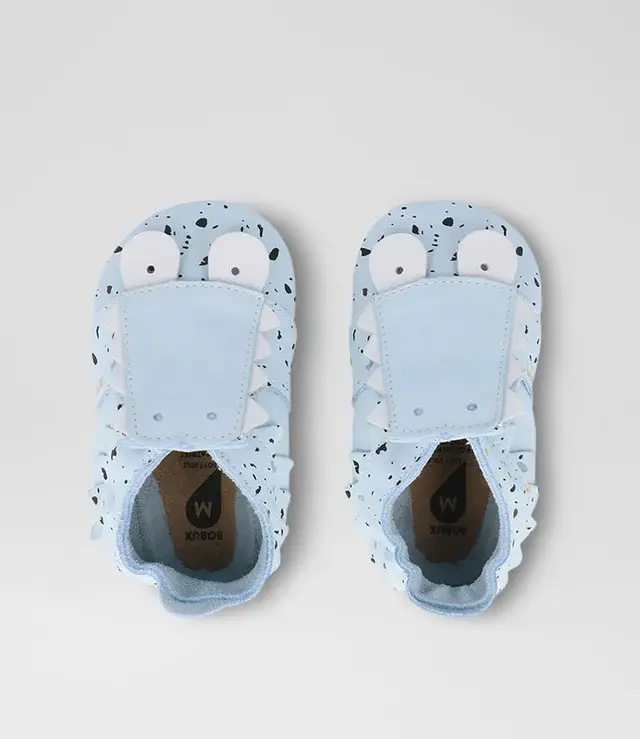 Scarpine Soft Sole Coccodrillo Sky Terrazzo