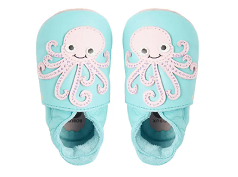 Scarpine Soft Sole Octopus Blue