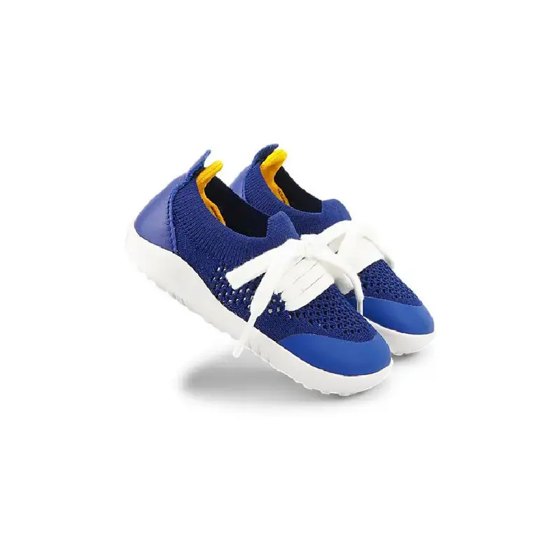 Scarpine Step Up Play Knit Blueberry + yellow