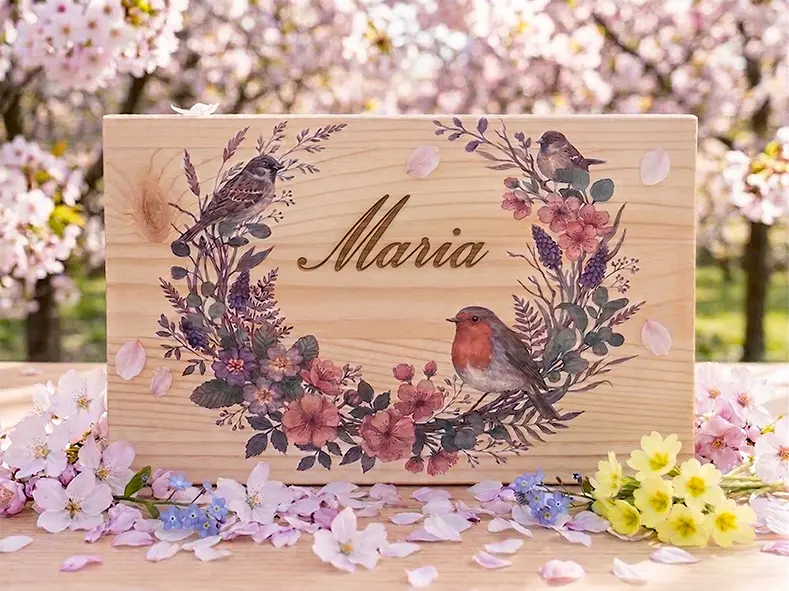 Scatola dei Ricordi Personalizzata – Coperchio dipinto - Temi vari