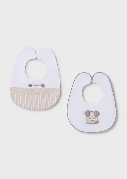 Set 2 bavaglini neonato