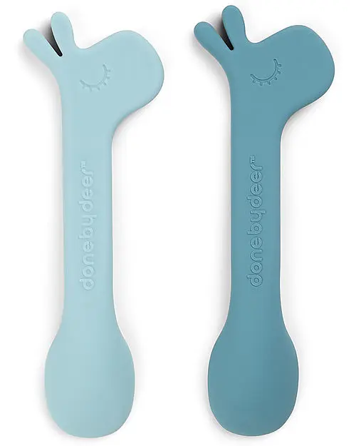 Set 2 Cucchiai in Silicone per Bambini - Lalee