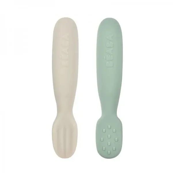 Set 2 posate educative in silicone - Dai 4 mesi