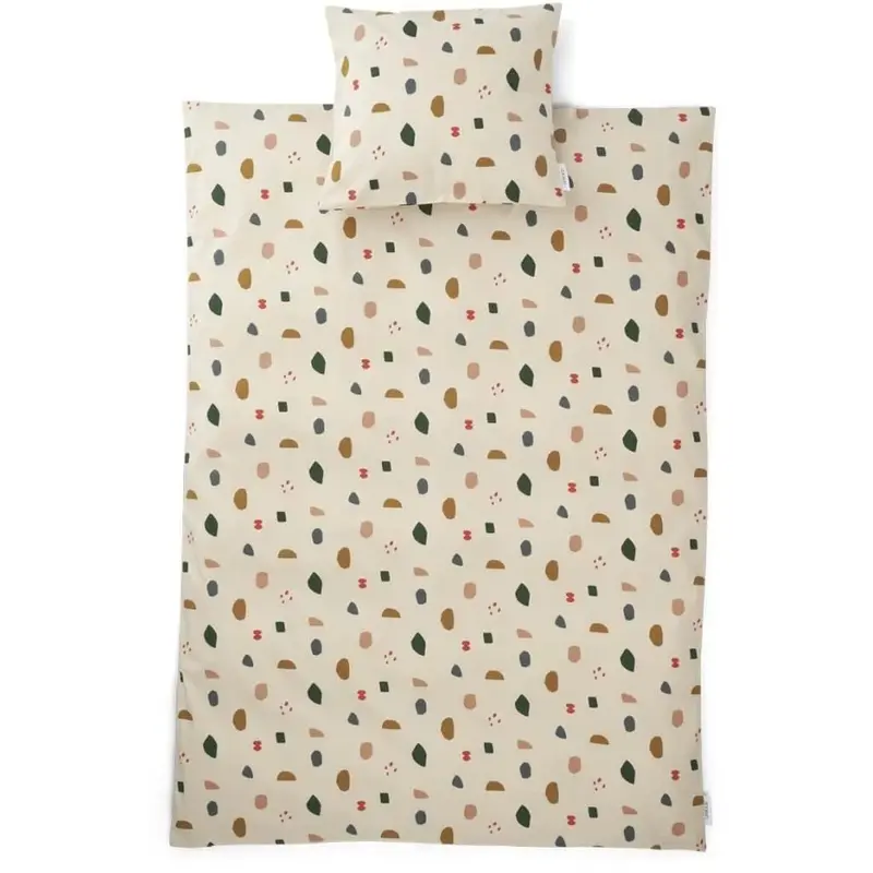 Set copripiumino e federa carl - 140x200 cm - 100% cotone biologico
