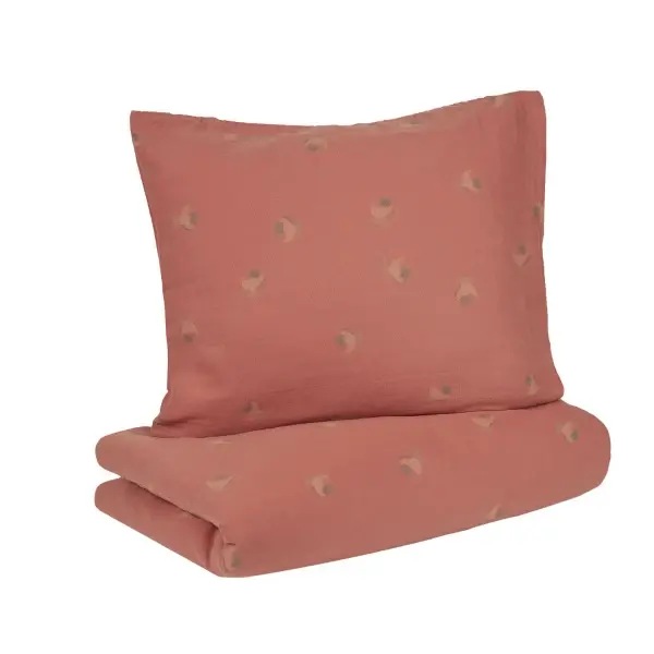 Set copripiumino e federa in cotone a doppia garza - 100x140